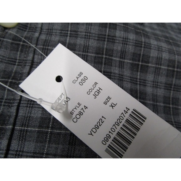 J.Crew Secret Wash Shirt Mens XL Classic Grey Plaid Button Down CO874 Oarsman - Picture 3 of 13